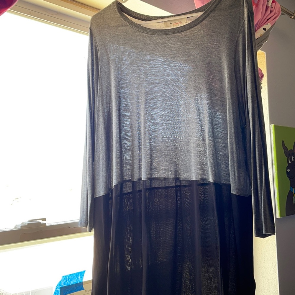 Dress black and grey